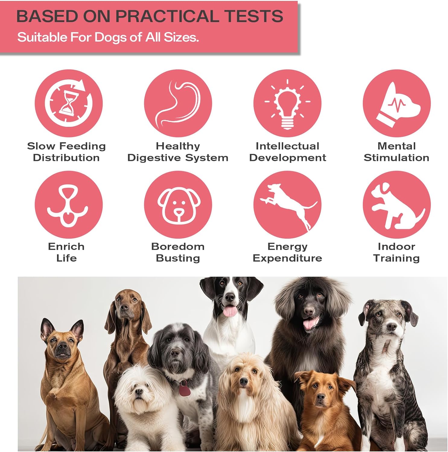 Slow Feeder Puppy Toy Food Puzzles Ball For Dogs