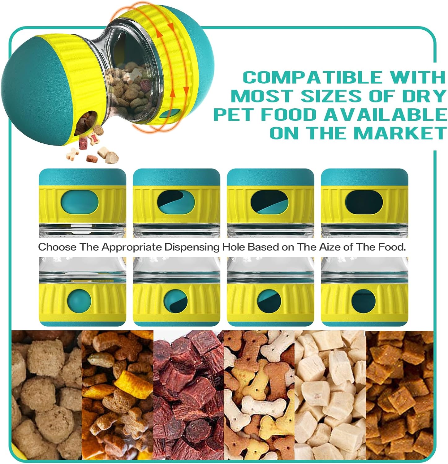 Slow Feeder Puppy Toy Food Puzzles Ball For Dogs